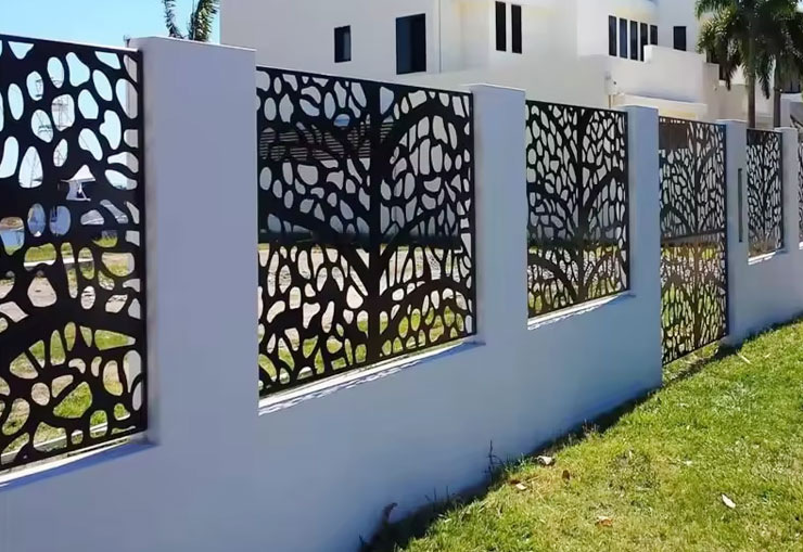 Laser Cut Aluminum Screen/ Room Divider